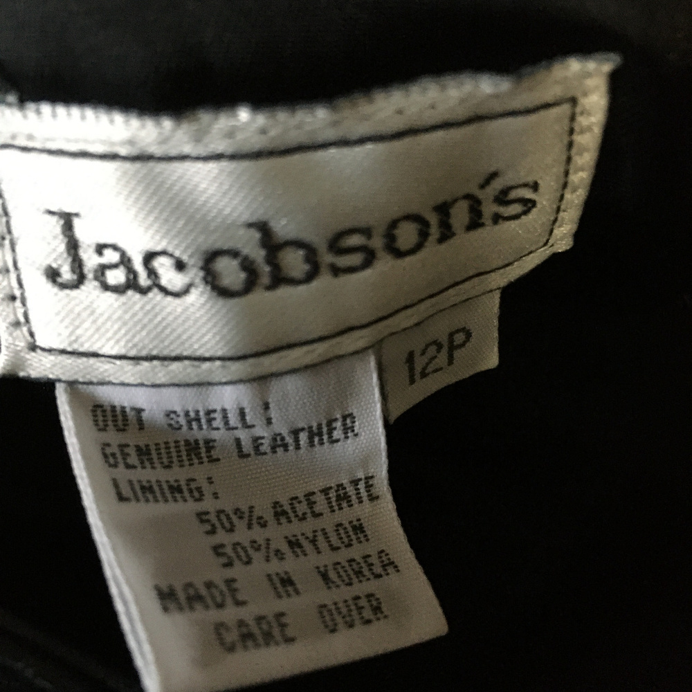 Vintage black leather skirt - Picture 6 of 6